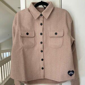 BEIGE HERRINGBONE JACKET